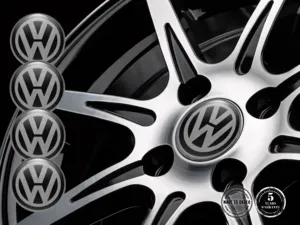 VW Pegatina de Silicona Logo Calcomanías de Rueda de Lujo